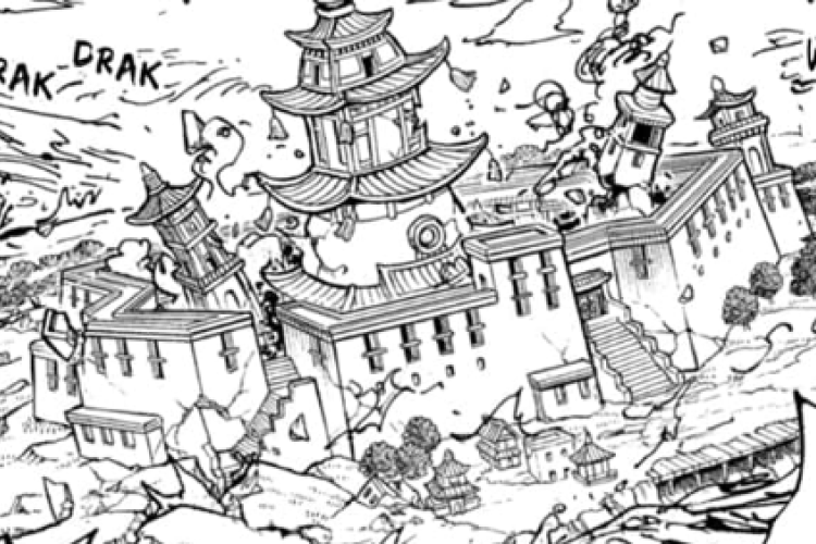 อ่านมังงะ One Piece ตอนที่ 1158 สแกนภาษาอังกฤษ พื้นดินเคลื่อนที่และเกือบจมน้ำตายทุกอย่างที่อยู่บนนั้น